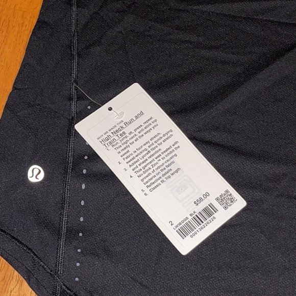 Lululemon High Neck Run and Train Tee - Picture 3 of 3